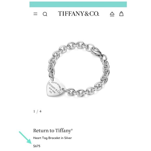 Tiffany & Co. Return to Tiffany Heart Tag Bracelet Sterling Silver 925 Gift Box - Picture 13 of 13